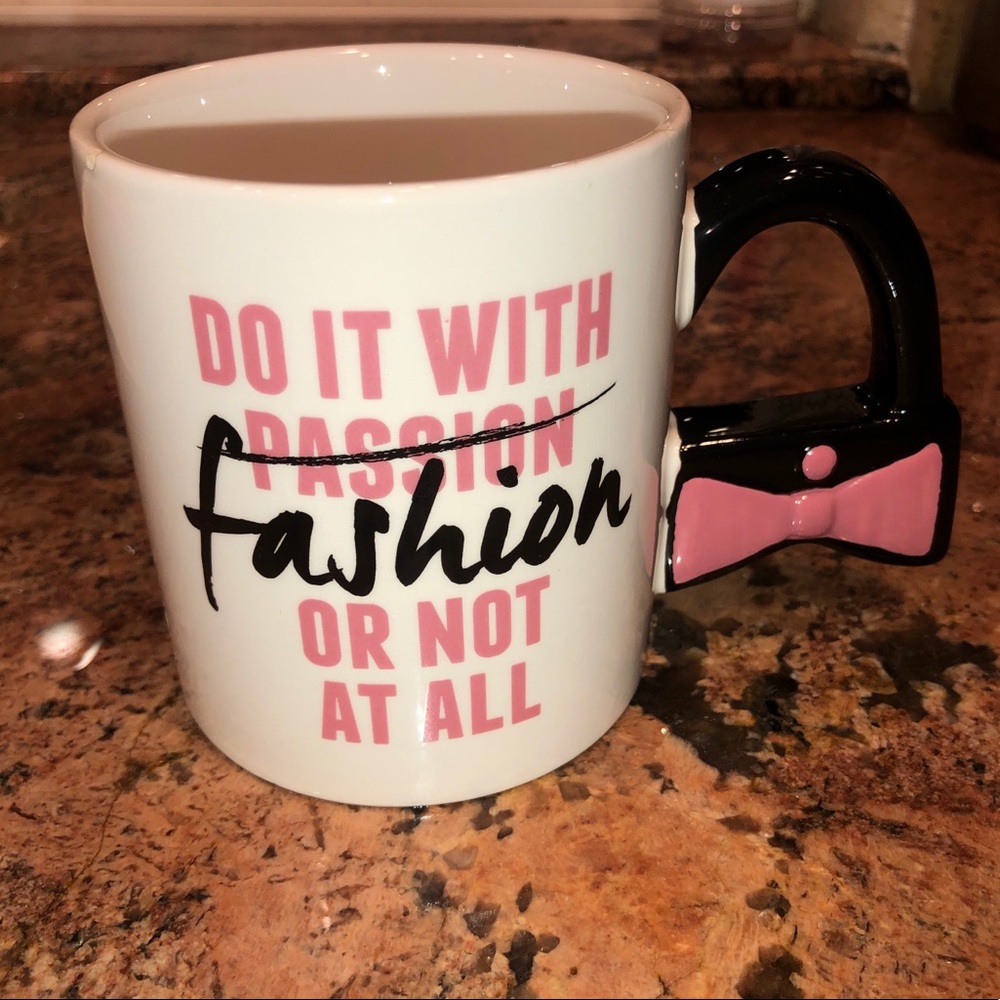 “do it with fashion or not at all” mug